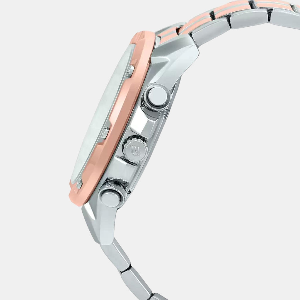 Casio Men Round Rose Gold watch