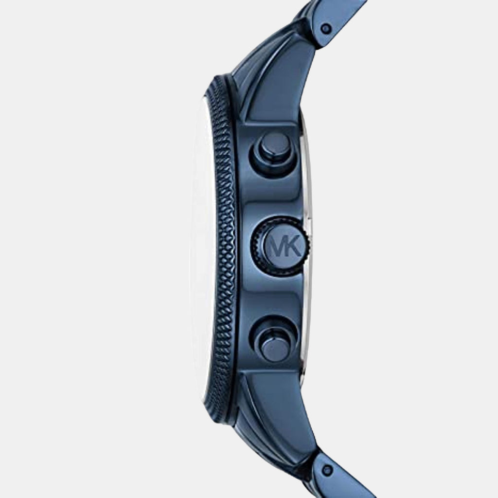 Hutton Men Quartz Blue Dial Chronograph Stainless Steel Watch MK9088