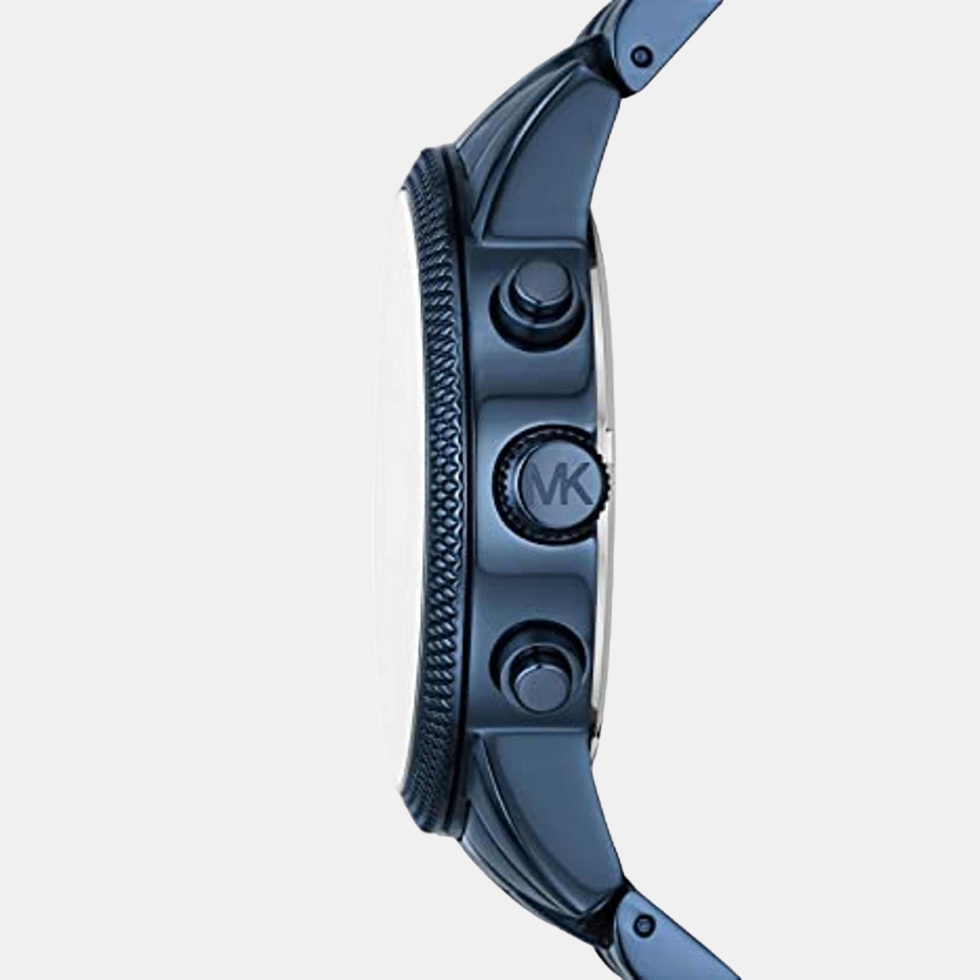 Hutton Men Quartz Blue Dial Chronograph Stainless Steel Watch MK9088