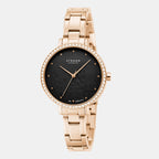 Strand Round Black Analog watch