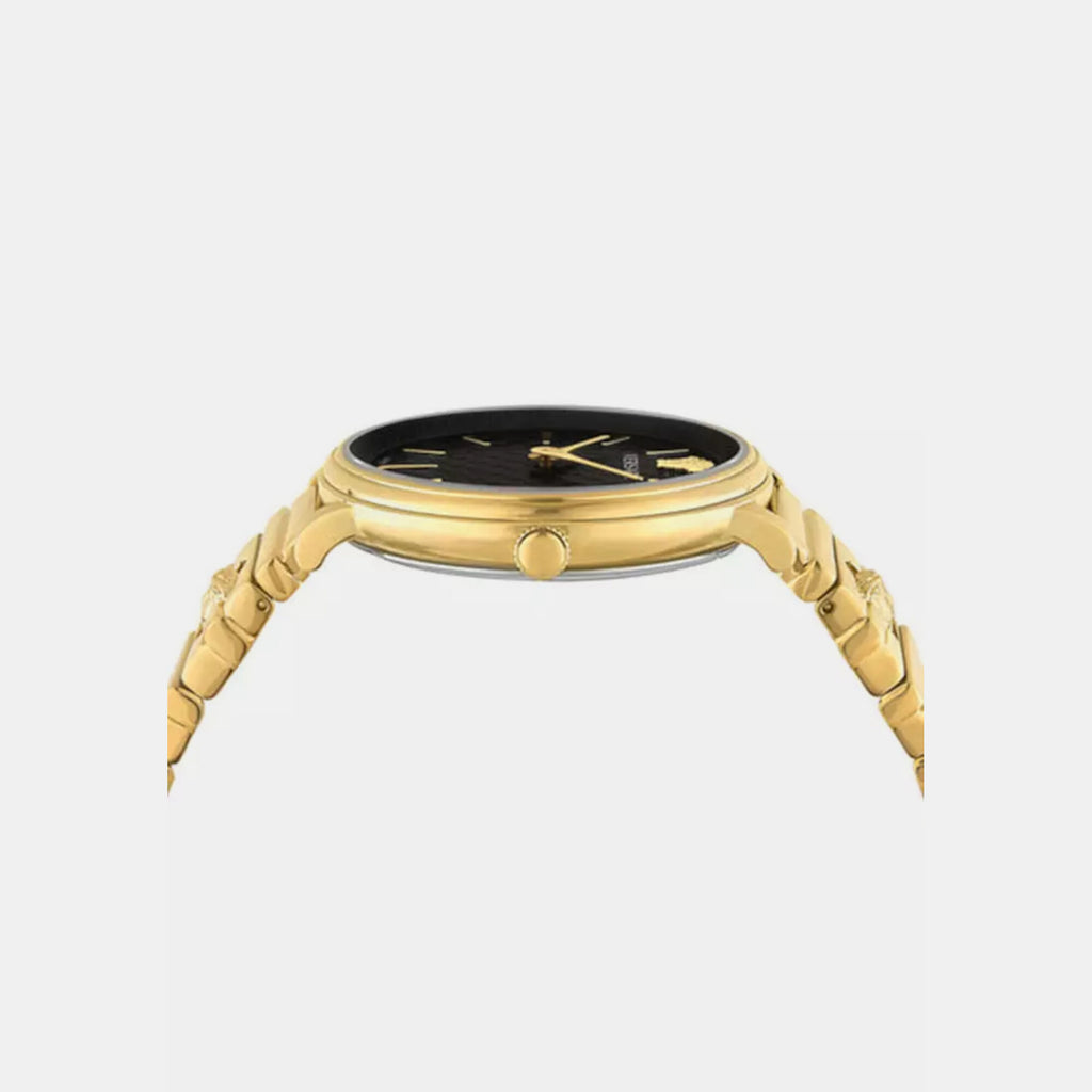 Versace Women Round Black watch