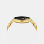 Versace Women Round Black watch