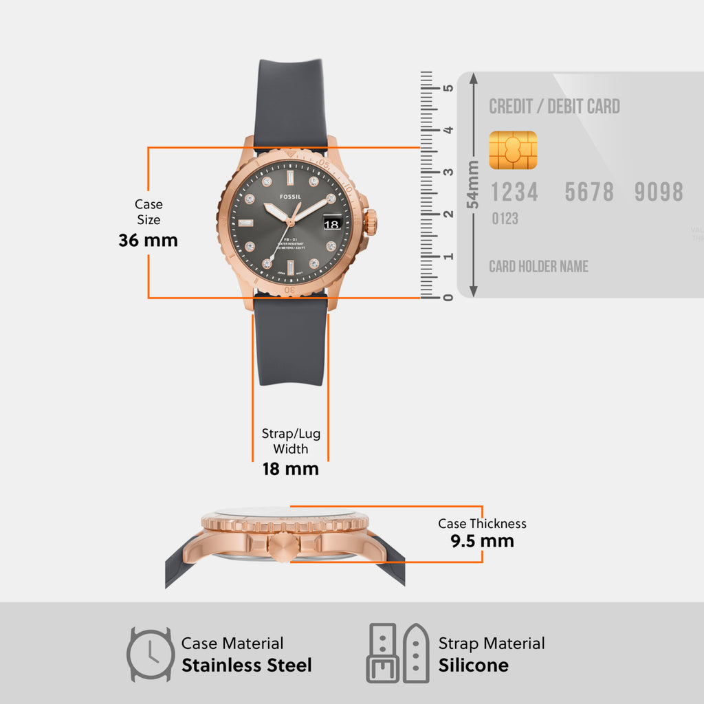 Fossil Stainless Steel Round watch