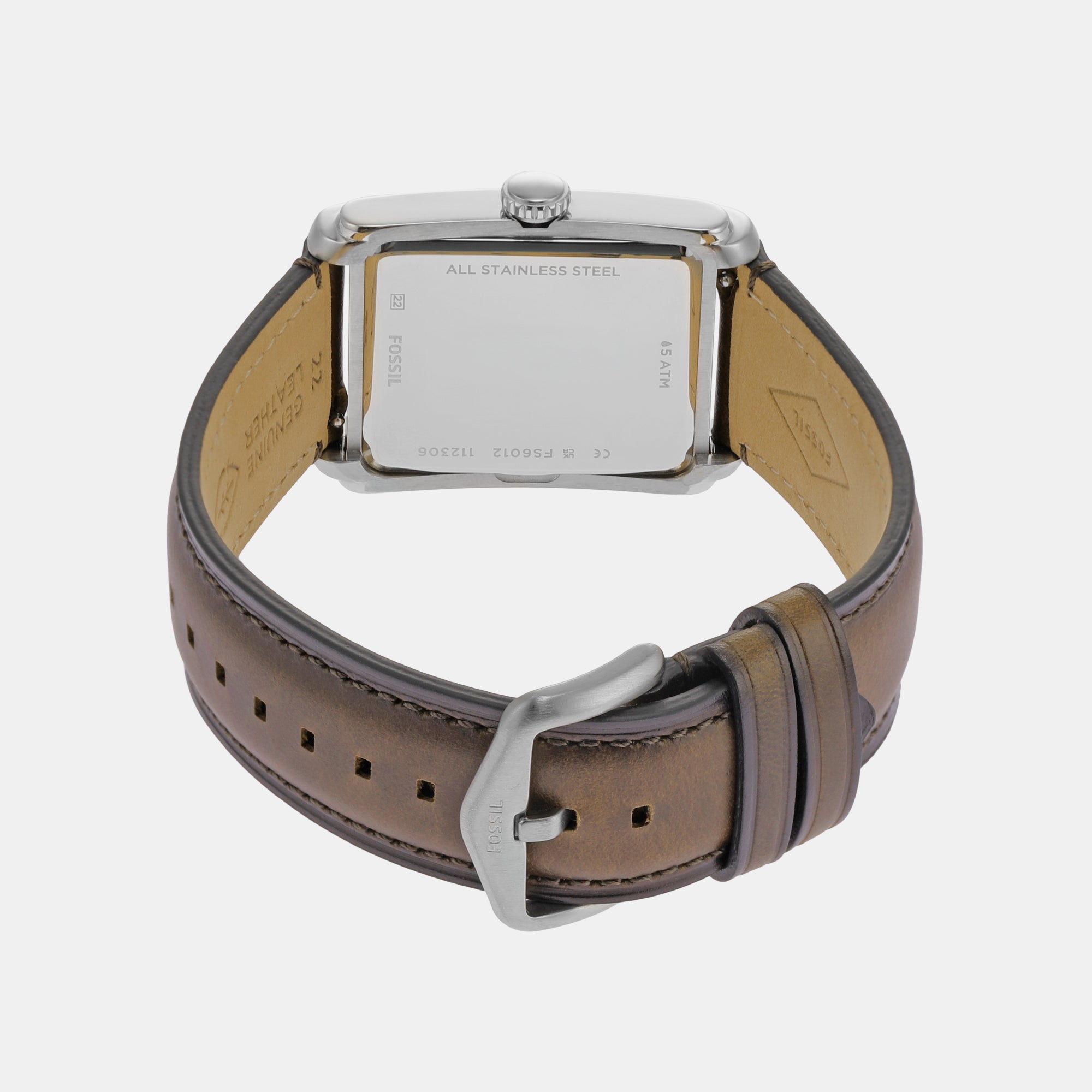 Male Carraway Three-Hand Brown Leather Watch FS6012 – Just In Time