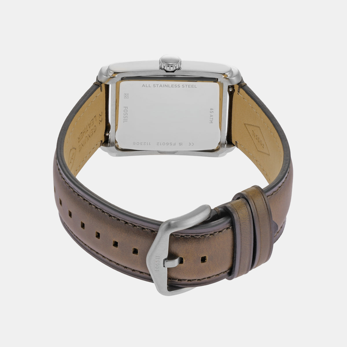 Fossil Leather Silver watch