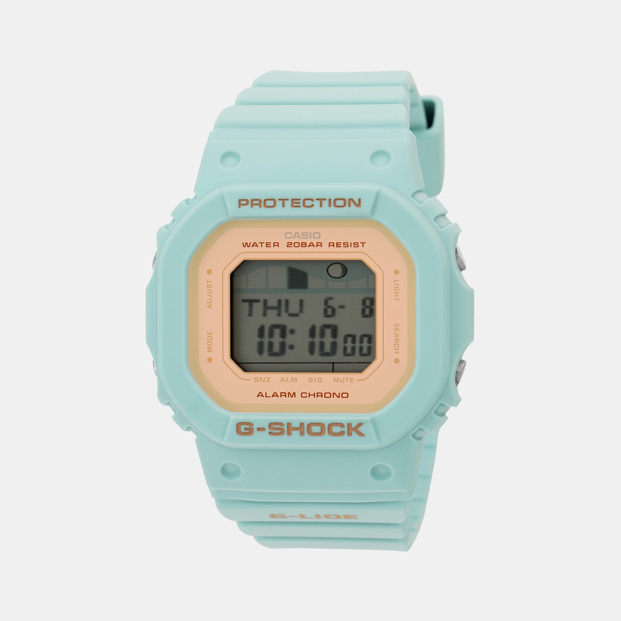 Casio Rectangular Rose Gold Digital watch