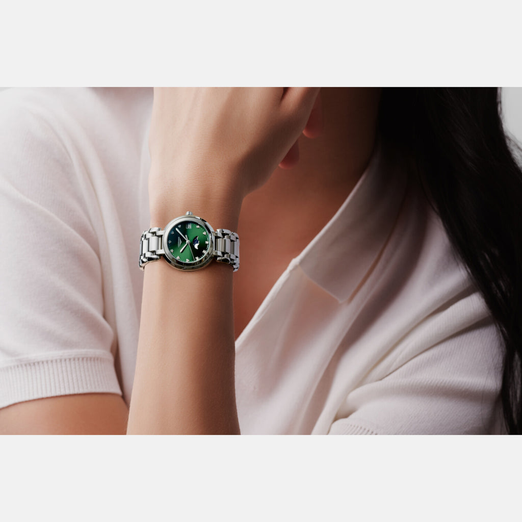 Longines Women Round Green watch