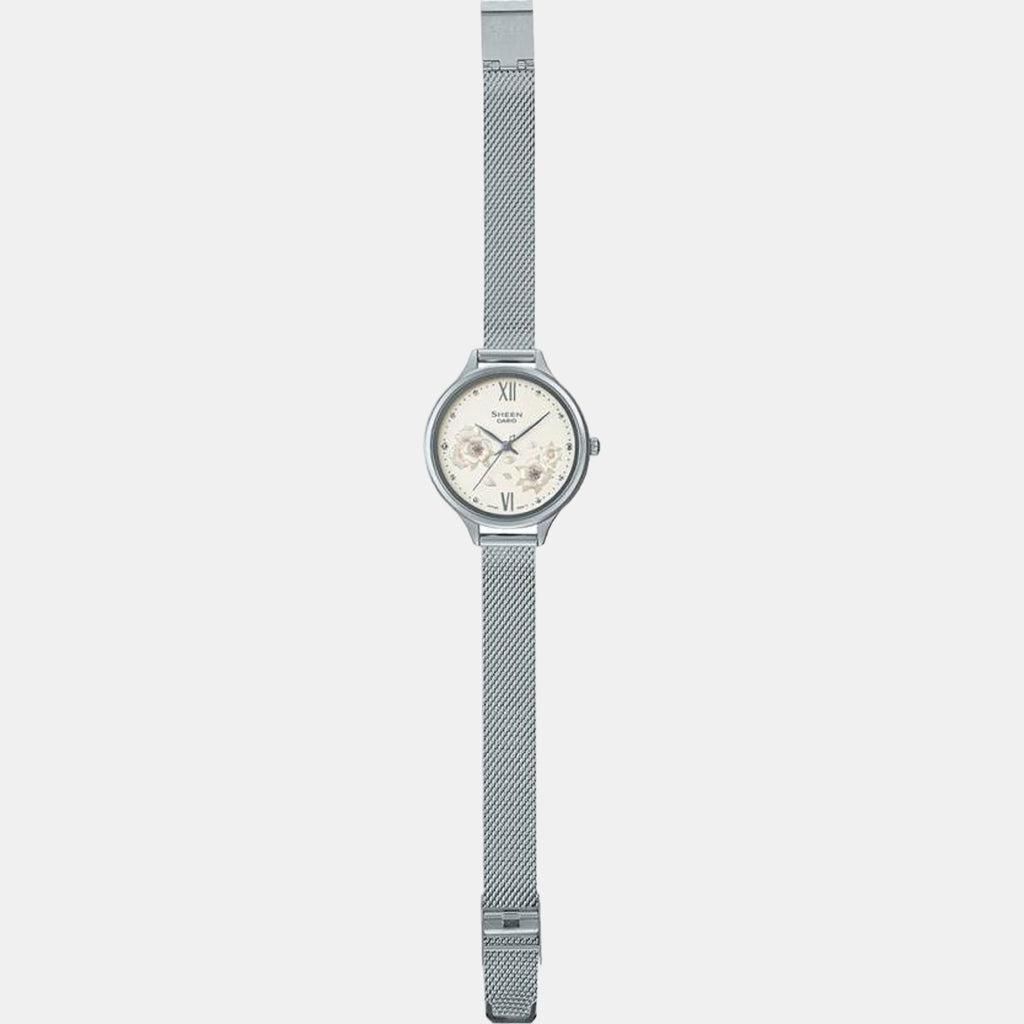 Sheen Women Quartz White Dial Chronograph Stainless Steel Watch SH275