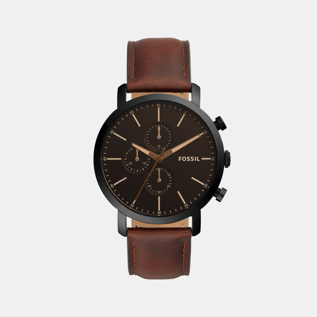 Fossil Round Black Chronograph watch