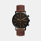 Fossil Round Black Chronograph watch