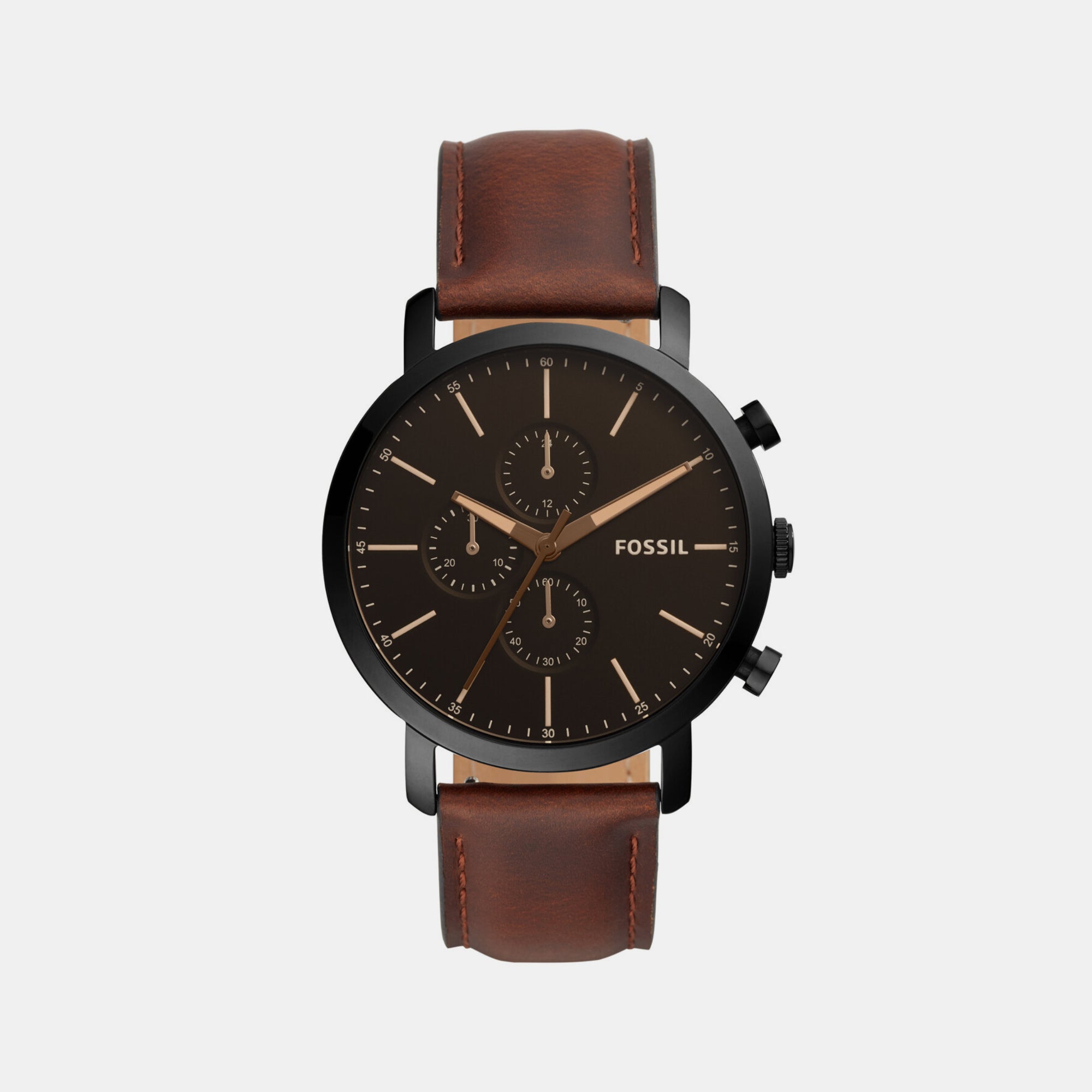 Fossil Round Black Chronograph watch