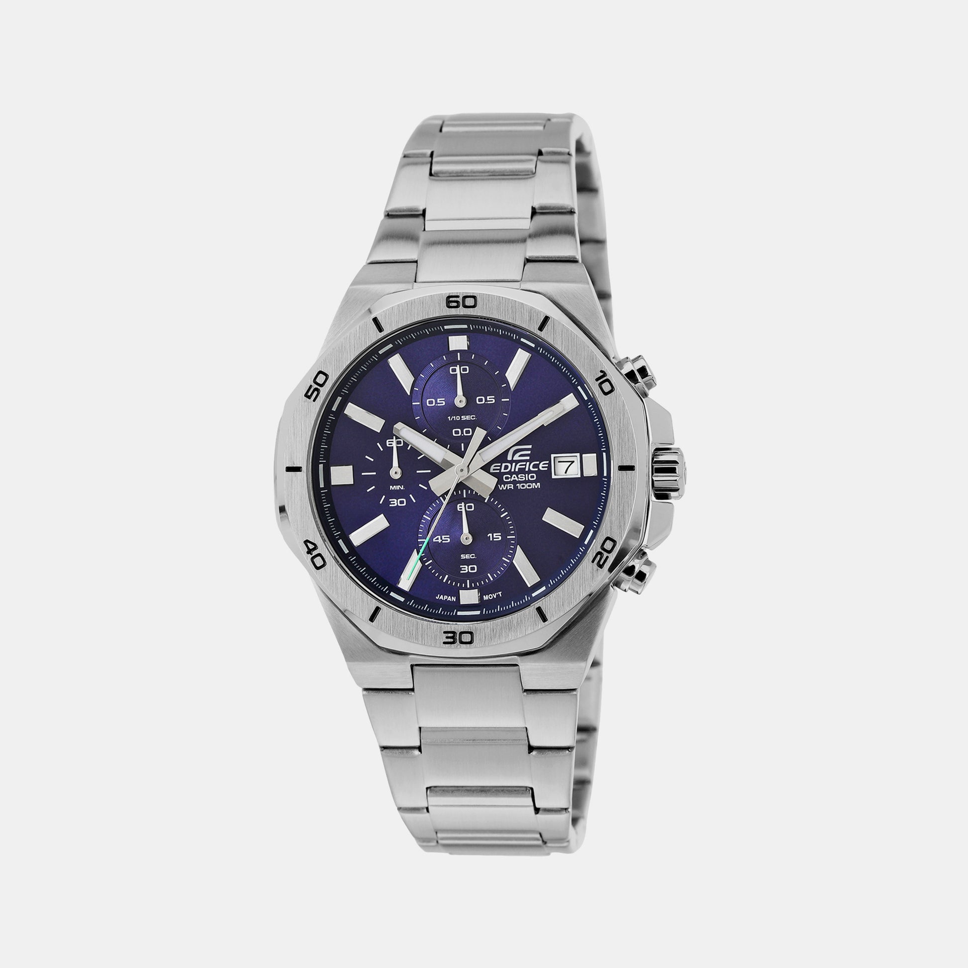 Edifice Blue Male Chronograph Stainless Steel Watch ED584