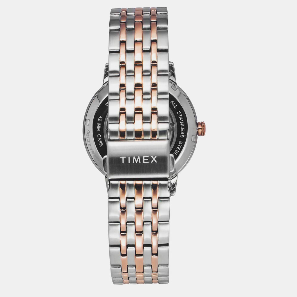 Timex Men Round Silver watch