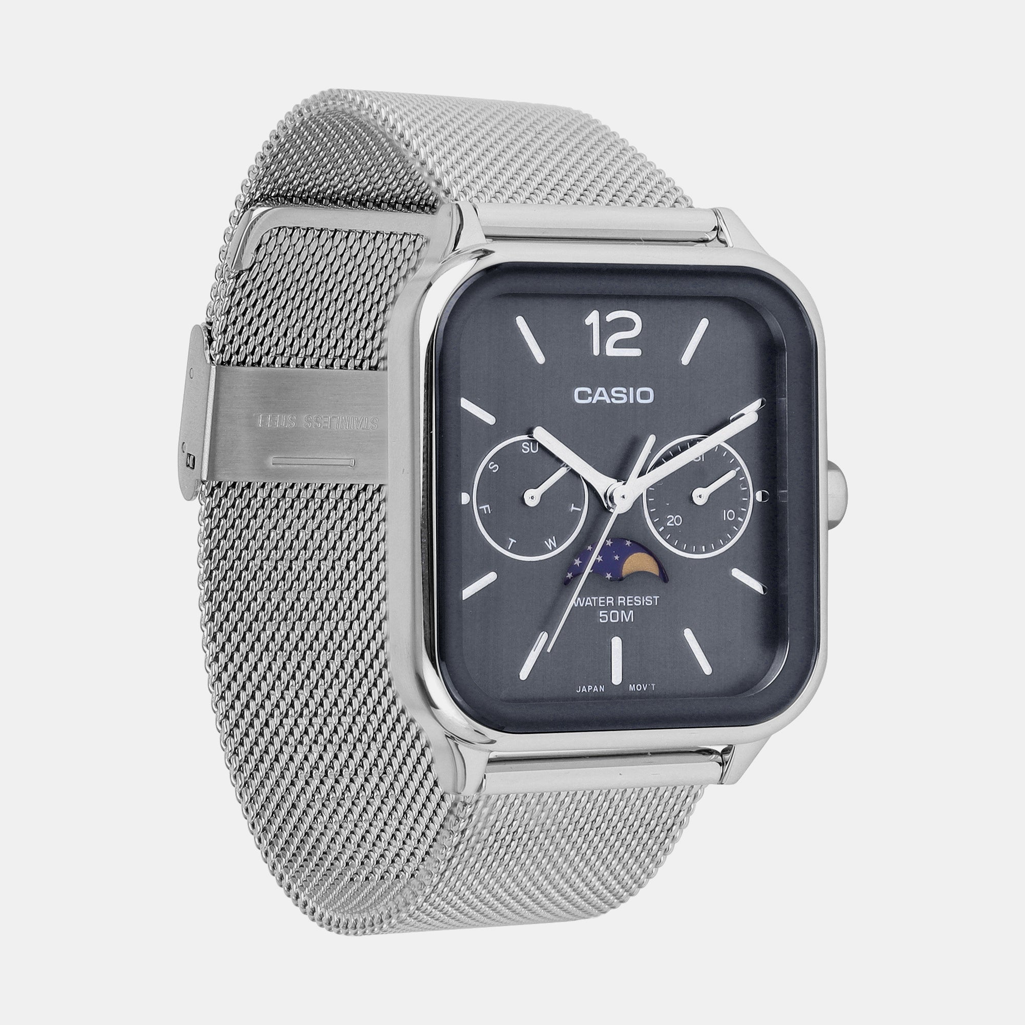 Casio Men Rectangular Black watch