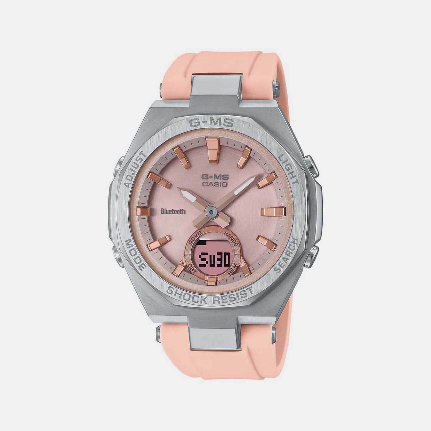 G-Ms Pink Female Analog-Digital Resin Watch BX189