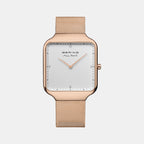 Bering Square White Analog watch