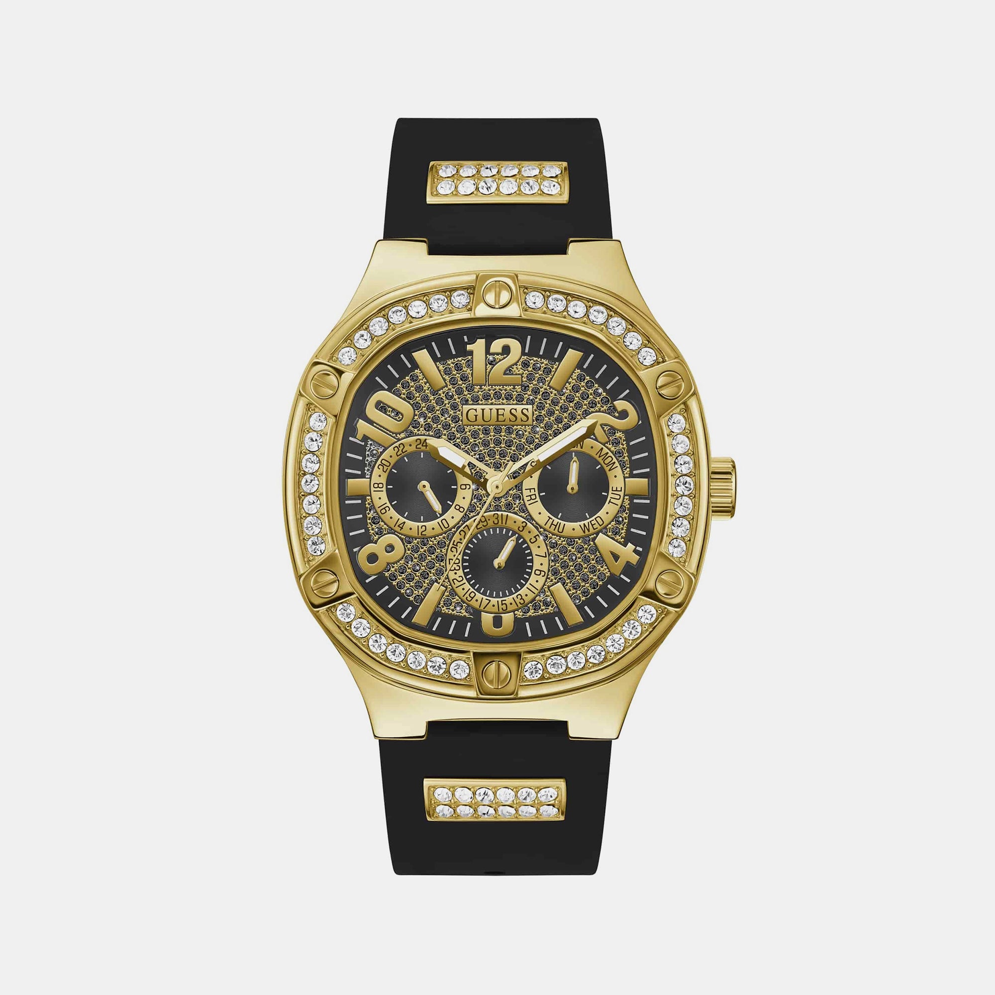 Guess Round Gold Analog watch