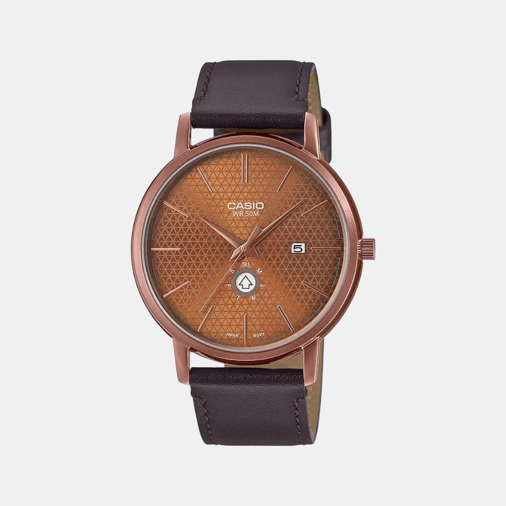 Enticer Male Analog Leather Watch A2054