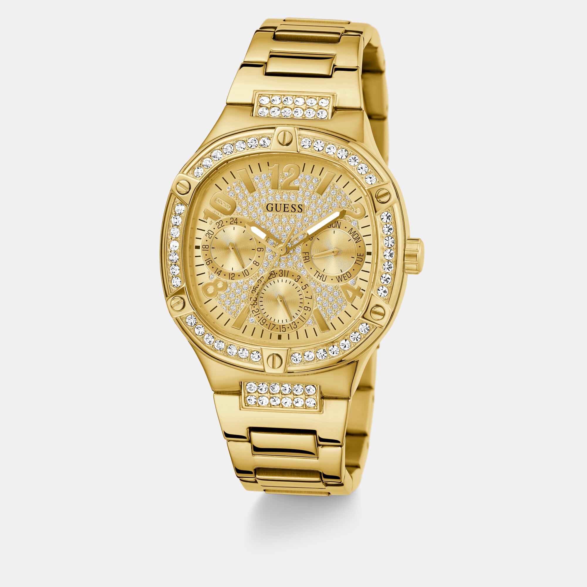 Guess Stainless Steel Champagne watch