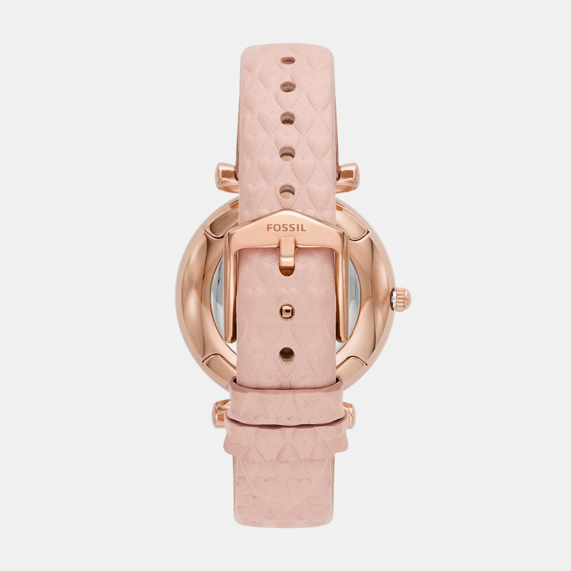 Carlie Women Quartz White Dial Analog Leather Watch ES5269