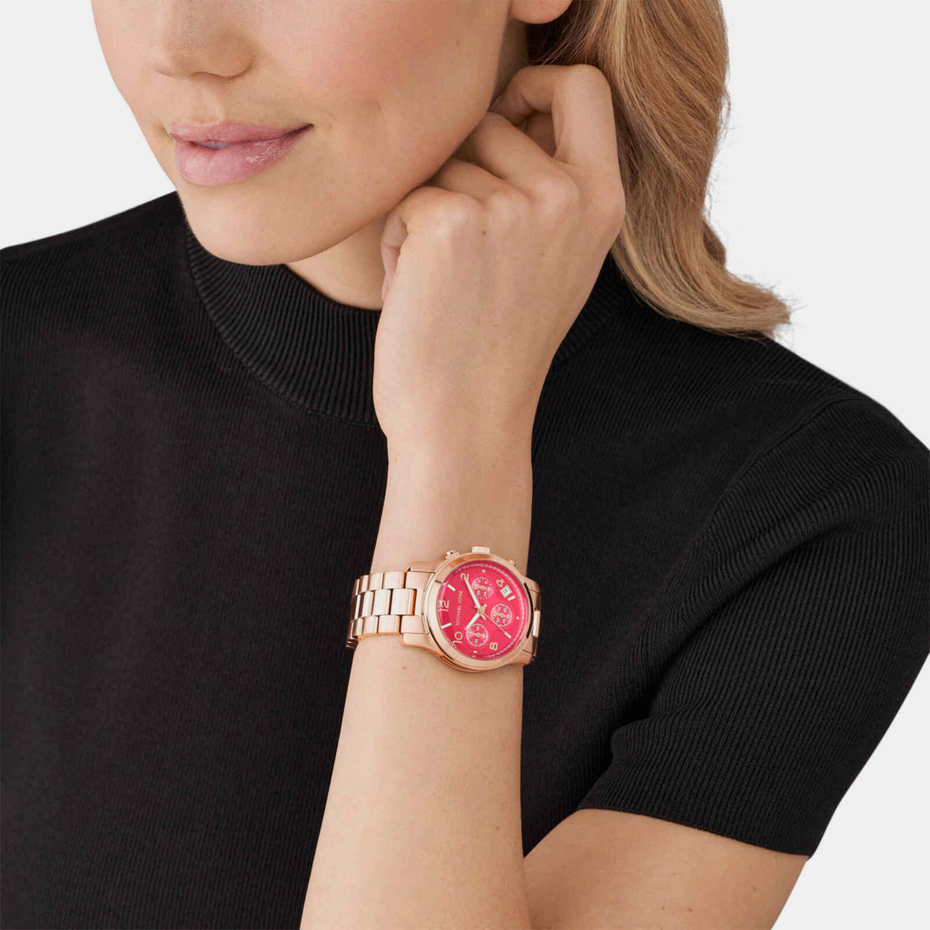 Michael Kors Women Round Pink watch