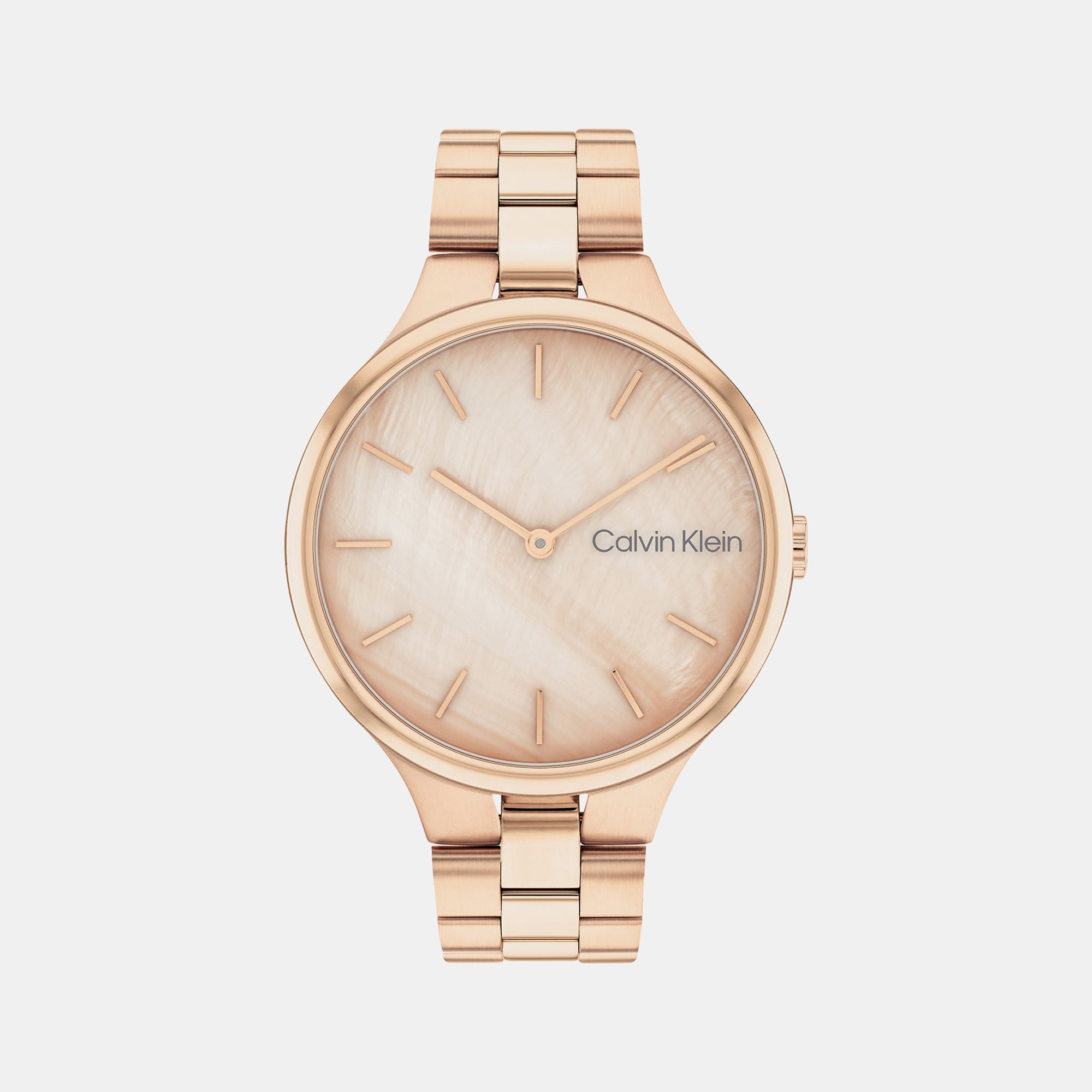 Calvin Klein Round Mother Of Pearl Analog watch