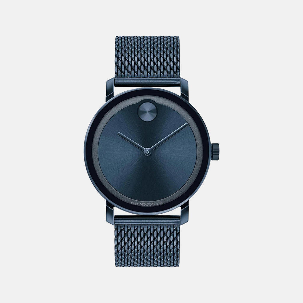 Movado Round Blue Analog watch