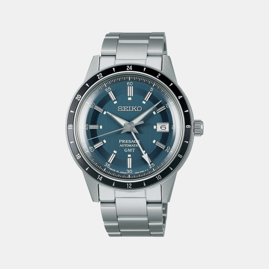 Seiko Round Blue Analog watch