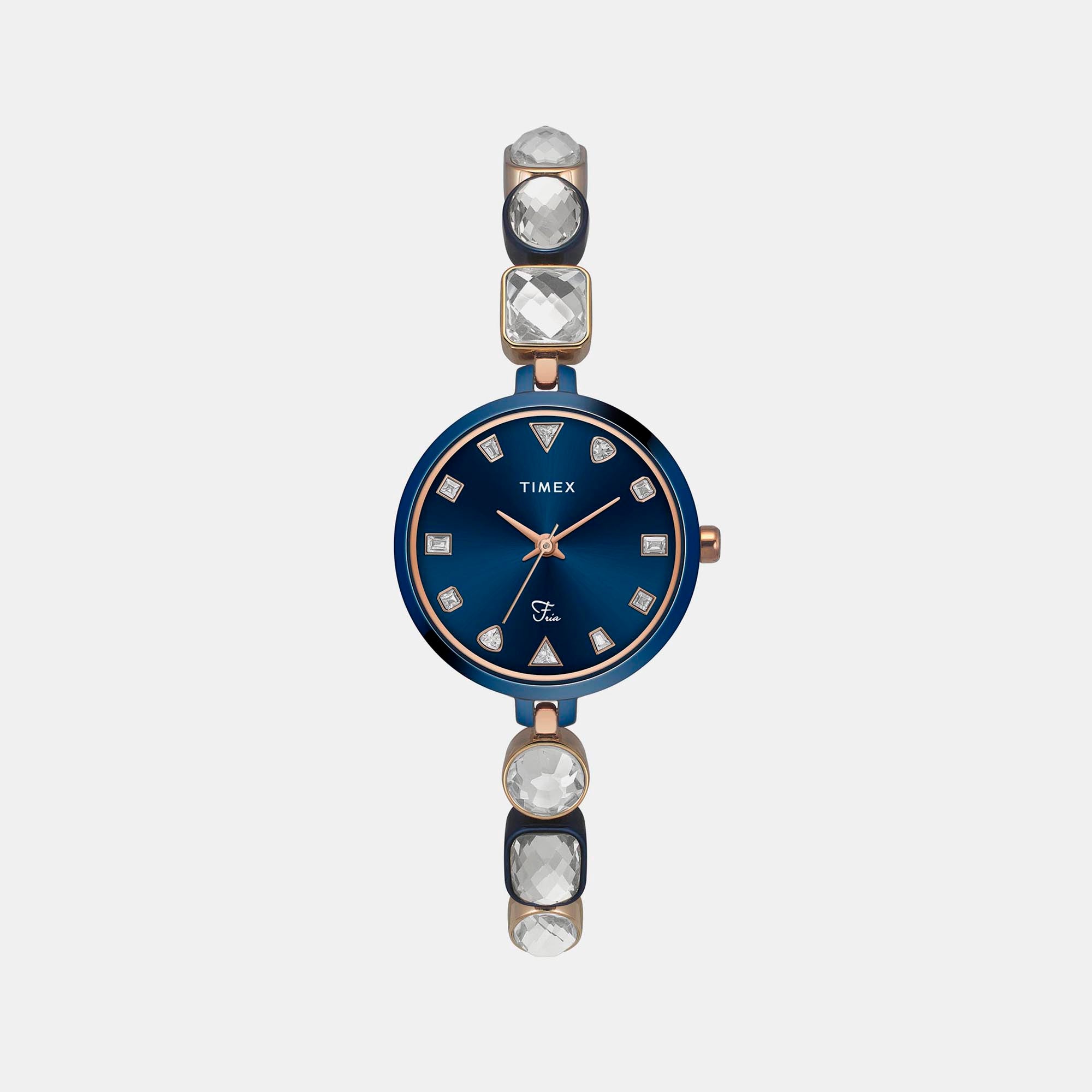 Timex Round Blue Analog watch