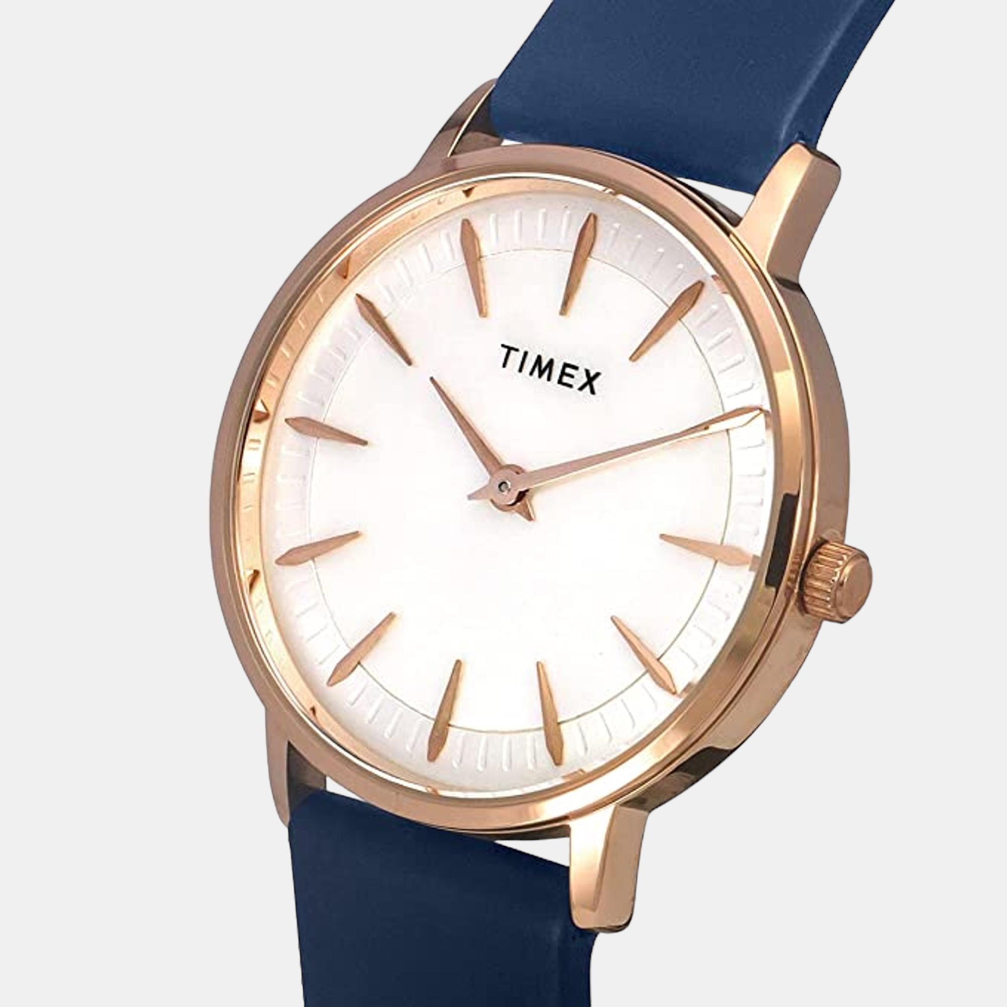 Fashion Women Quartz White Dial Analog Leather Watch TWEL15605