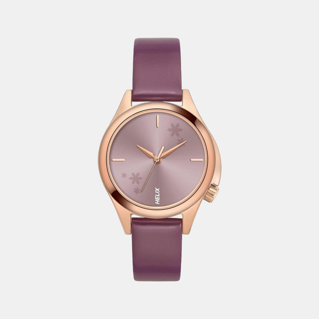 Helix Round Purple Analog watch