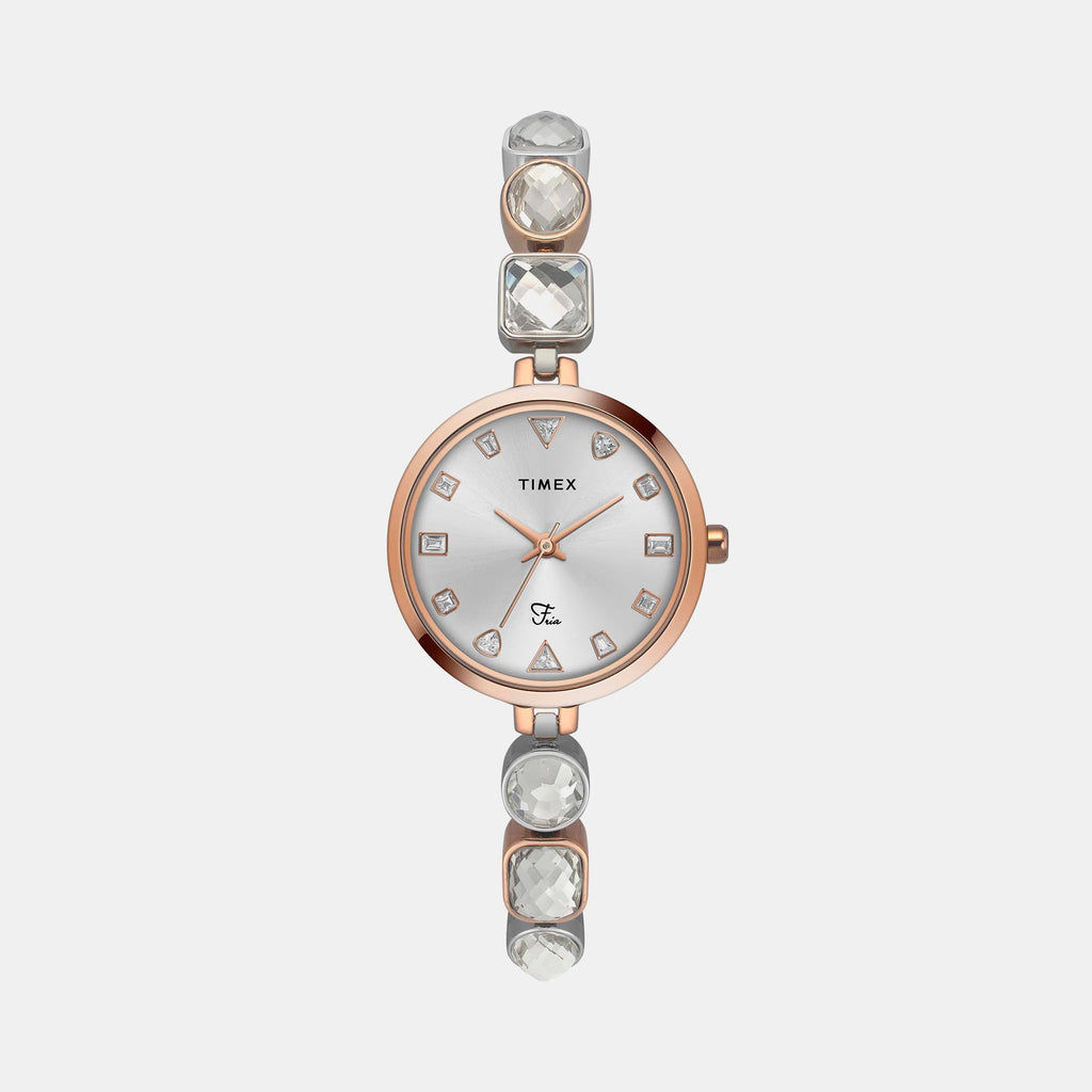 Timex Round White Analog watch