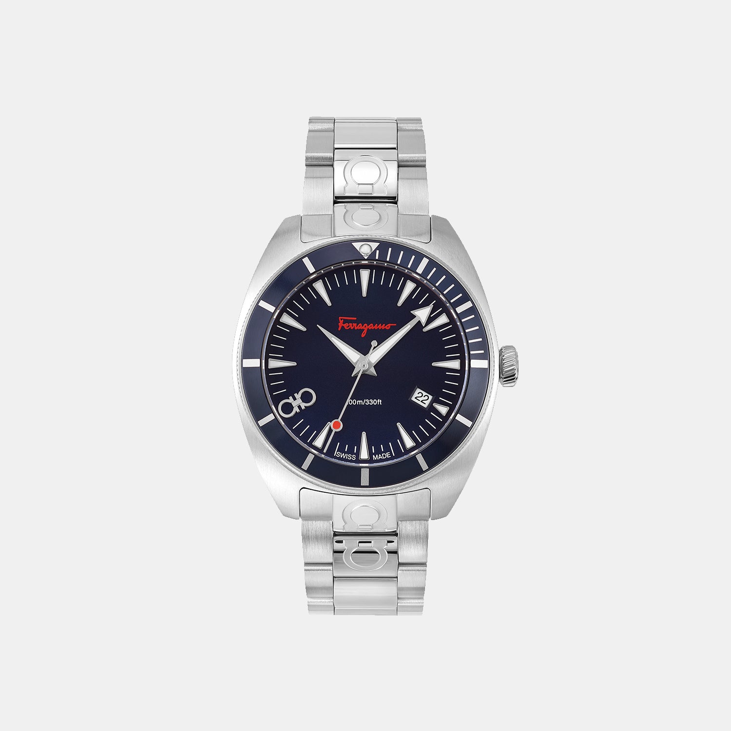 Ferragamo Round Blue Analog watch