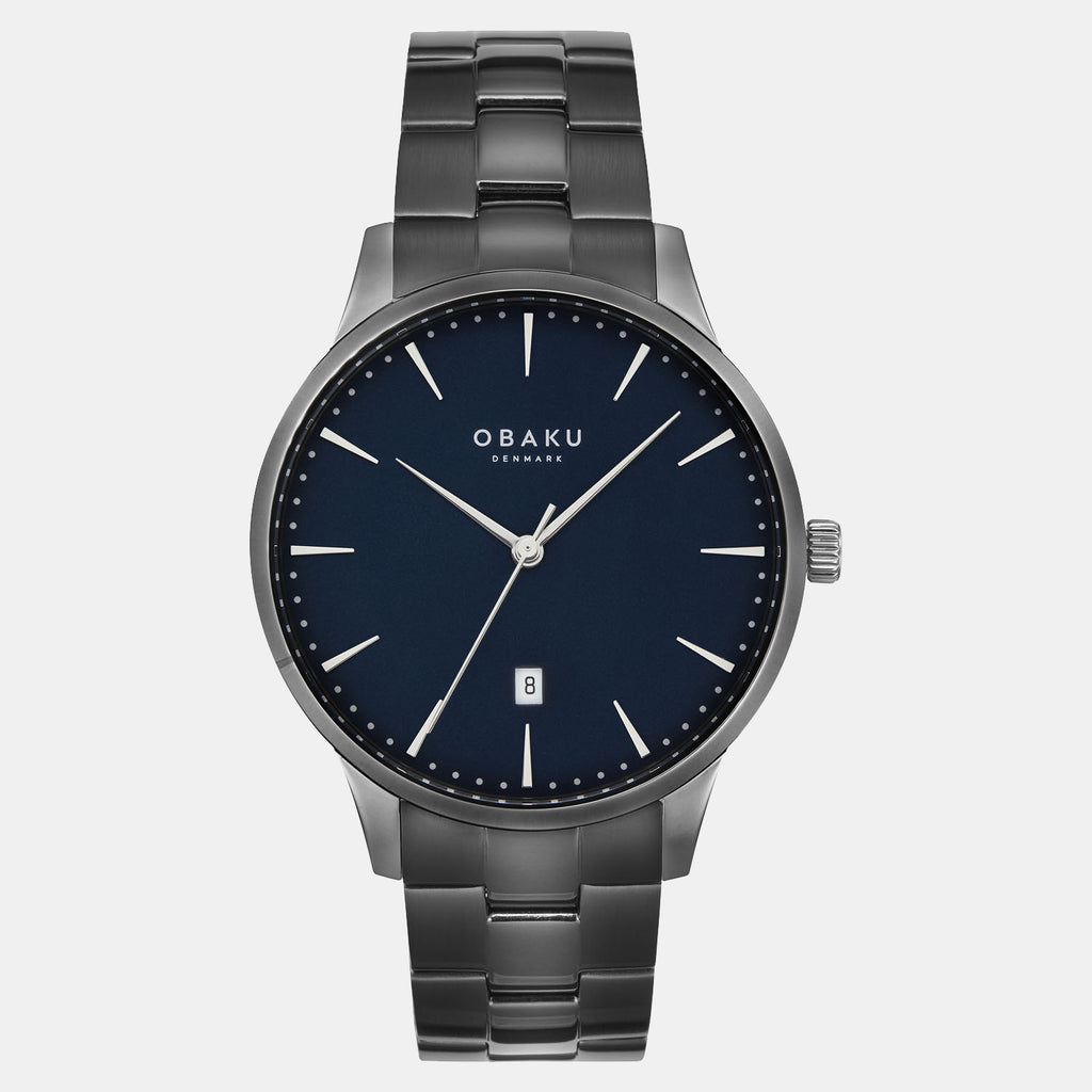 Obaku Round Black Analog watch