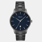 Obaku Round Black Analog watch