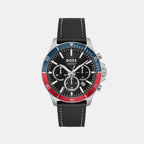 Boss Round Black Chronograph watch