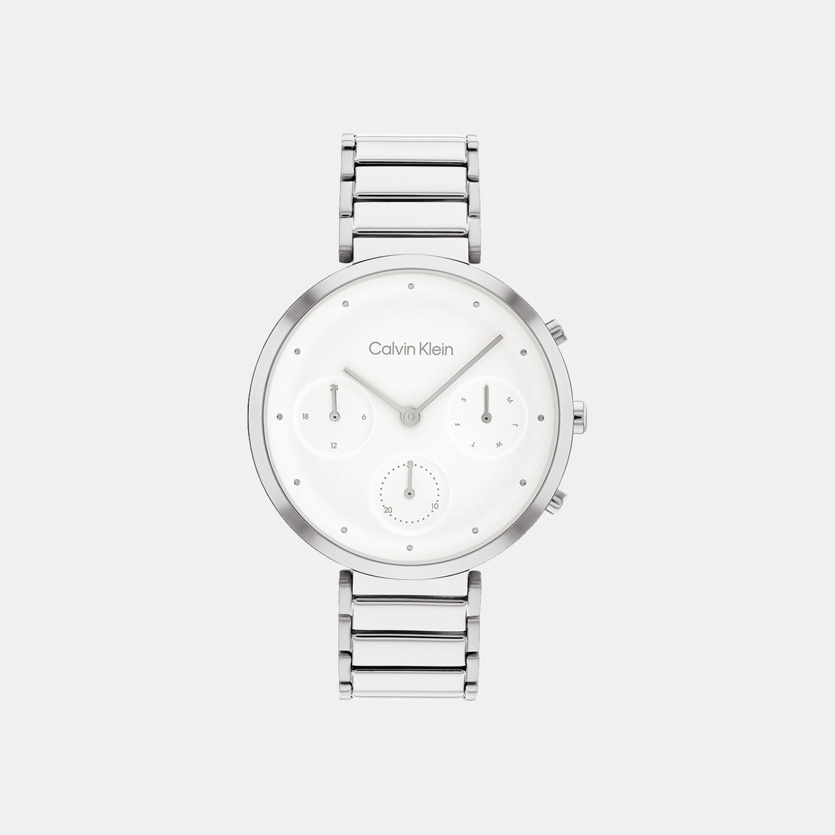 Calvin Klein Round White Chronograph watch