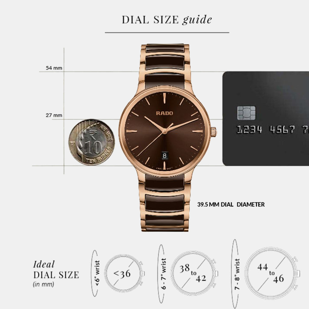 Rado Stainless Steel Brown watch