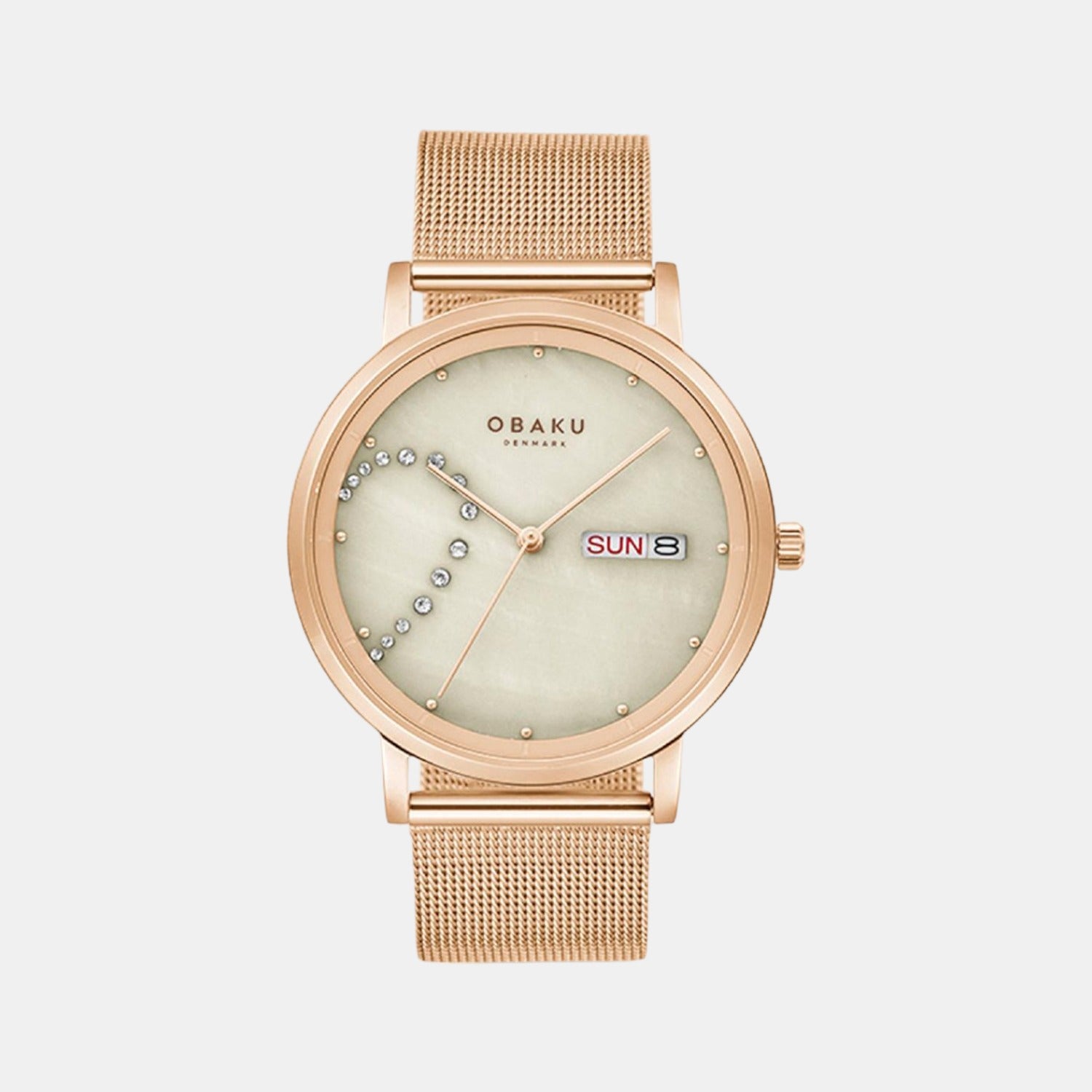 Obaku Round Beige Analog watch