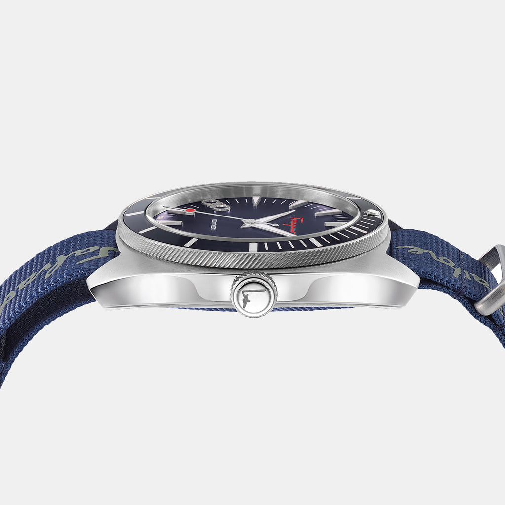 Ferragamo Stainless Steel Blue watch