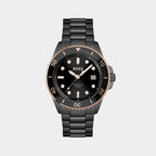 Boss Round Black Analog watch