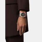 Men Quartz Black Dial Chronograph Stainless Steel Watch SFKL00523