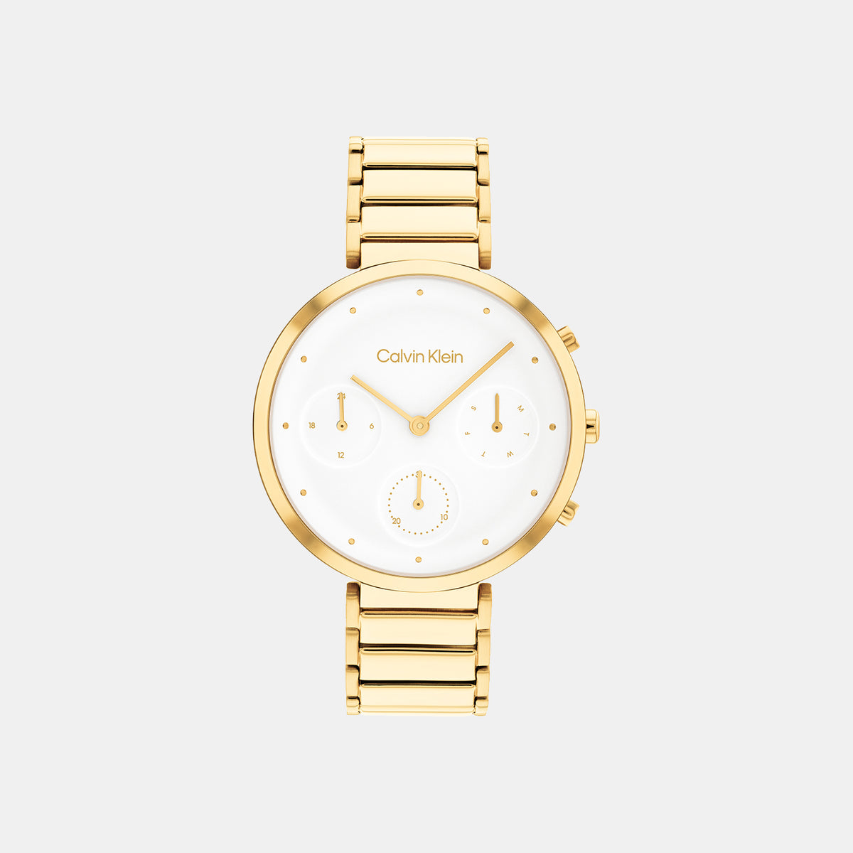 Calvin Klein Round White Chronograph watch