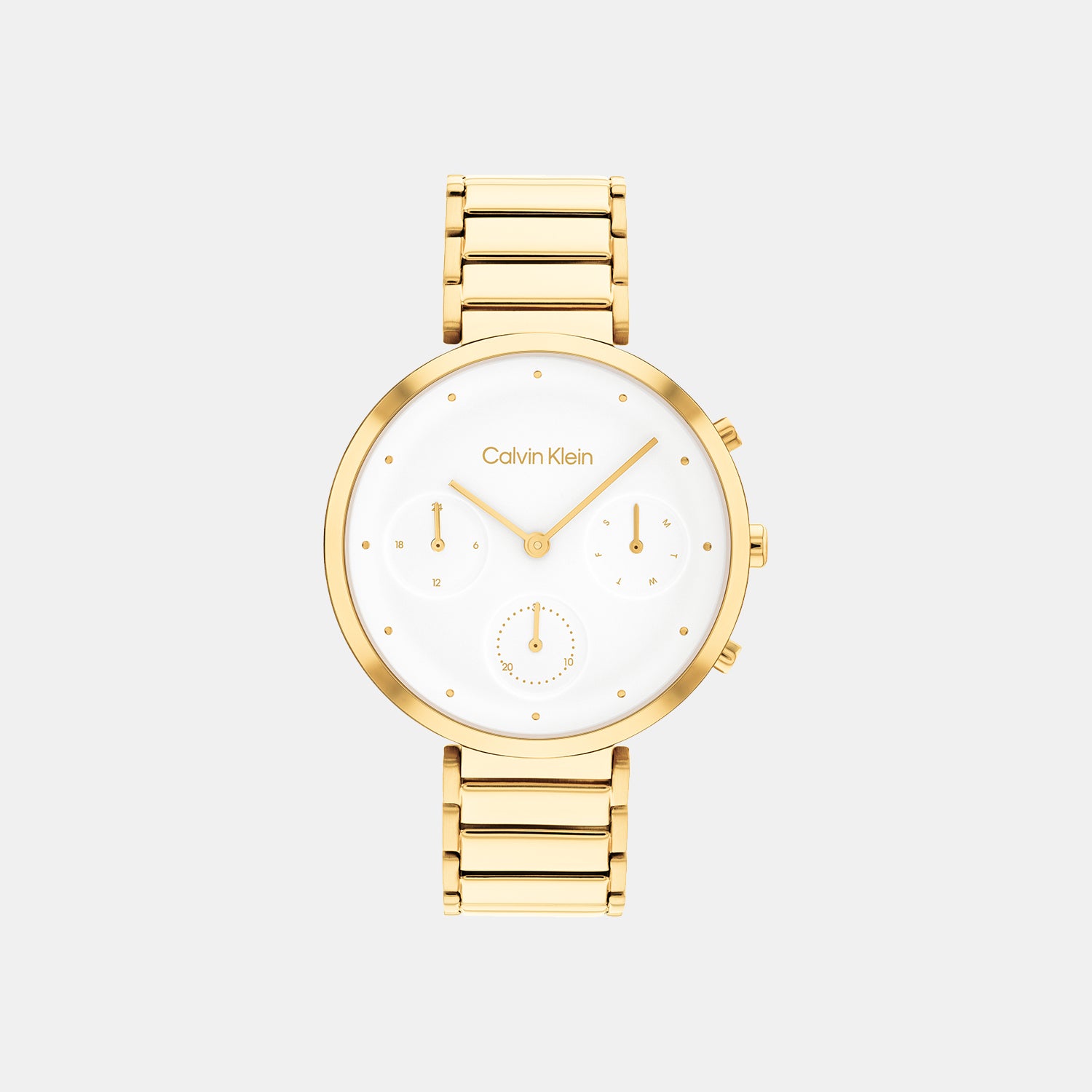 Calvin Klein Round White Chronograph watch