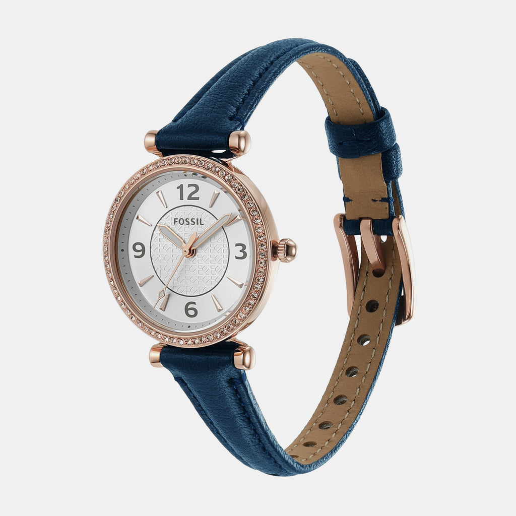 Fossil Women Round Silver watch