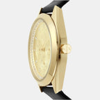 Armani Exchange Women Round Gold watch