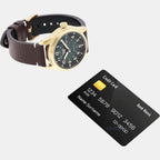 Seiko Leather Silver watch