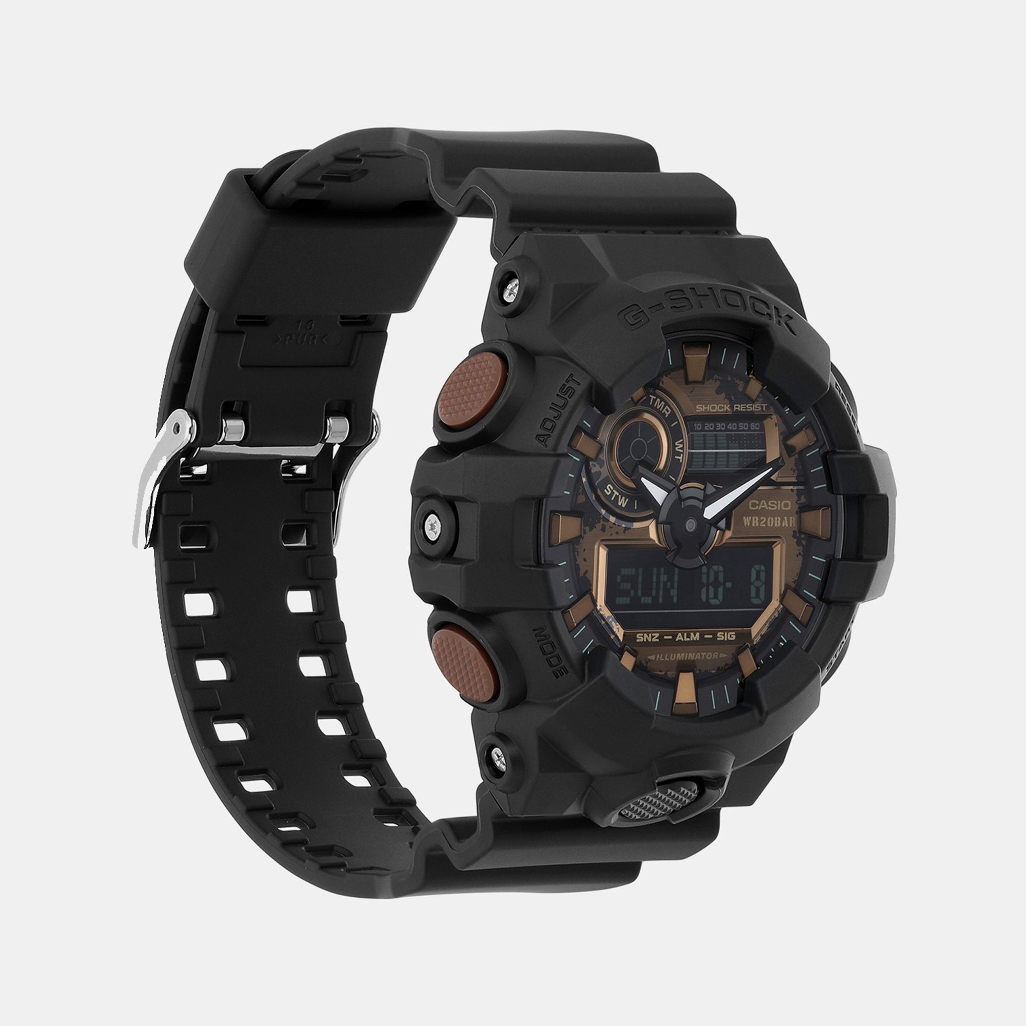Casio Men Round Black watch