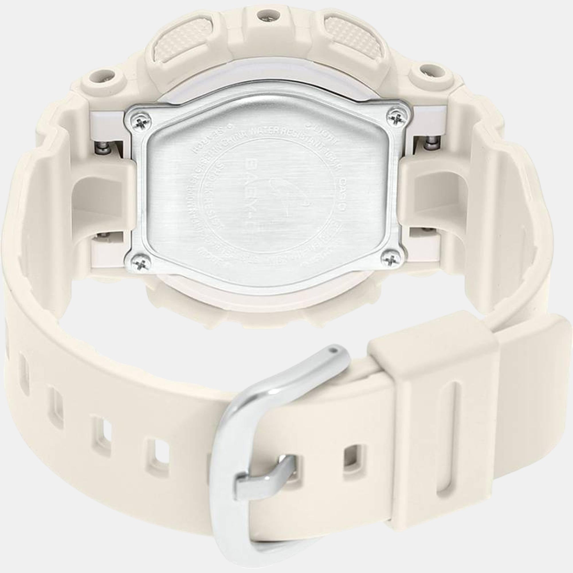 Baby-G Men Quartz White Dial Analog-Digital Resin Watch B228