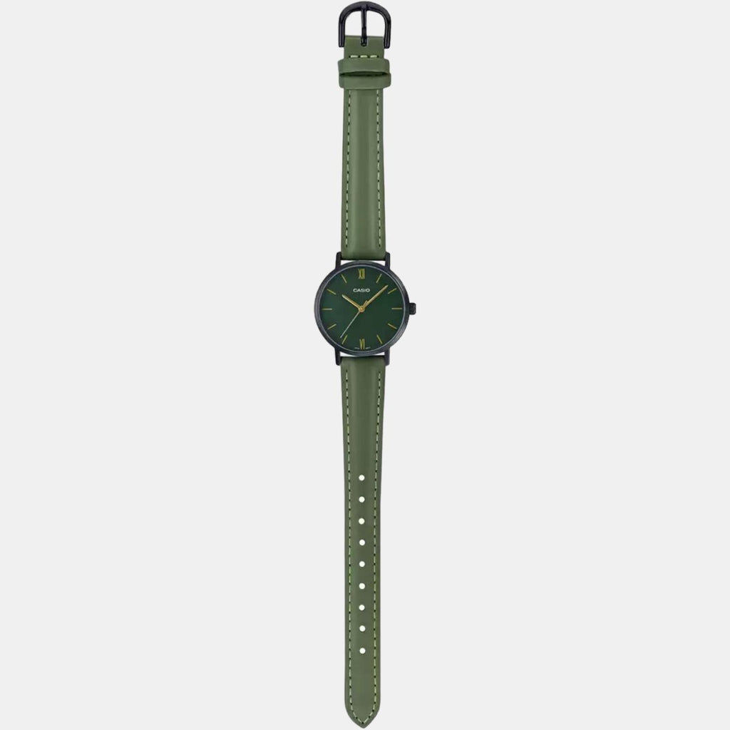 Casio Leather Green watch